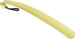Homecraft 48223 Plastic Shoehorn, Easy-Hold Curved Handle, Smooth Plastic is Lightweight, 16.5