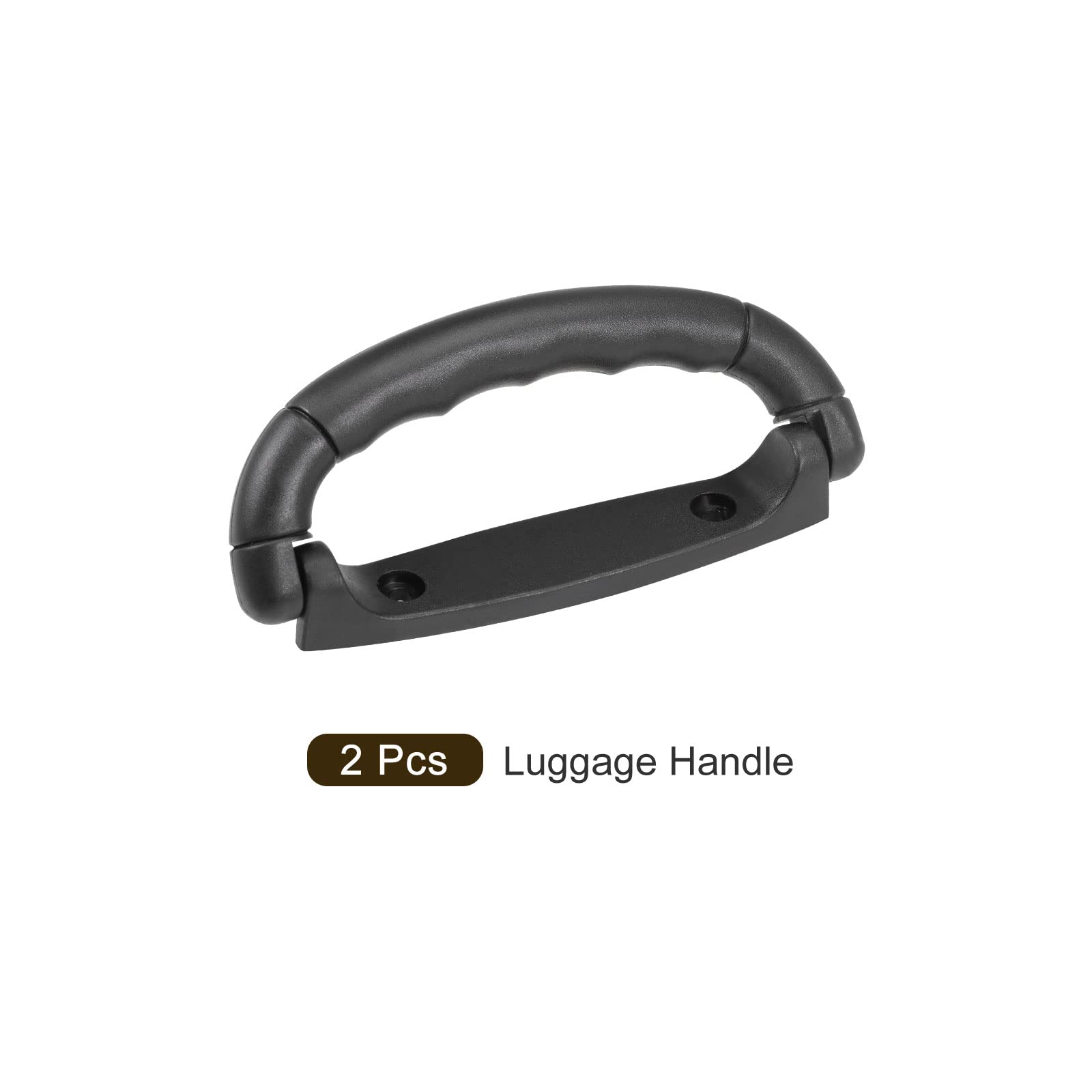 METALLIXITY Luggage Handle (125mm/4.92") 2Pcs, Plastic Pull Handle Grip Replacement - for Home Box Case Suitcase Black - Image 3