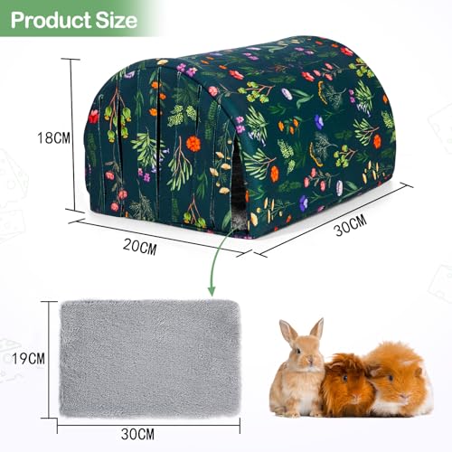 BeBeJoJo Meerschweinchen Bett Kuschelhöhle Höhle Waschbar Kaninchen Kuschelhöhle für Hamster Kaninchen Igel Chinchilla Bartagamen und Frettchen