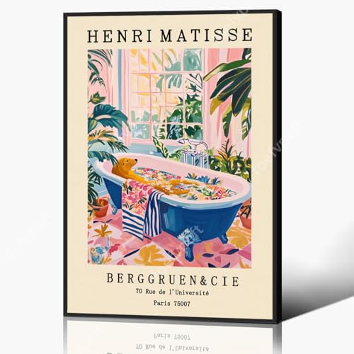 Tableau salle de bain Henri Matisse avec impression de mignonne otarie rigolote