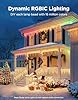 Govee Icicle Lights, Smart RGBIC Christmas Lights for Outside, 33ft with 400 LEDs Icicle Light Outdoor, IP67 Waterproof, Music Sync, Voice Control, 78+ Scene Modes for Christmas Decor #3