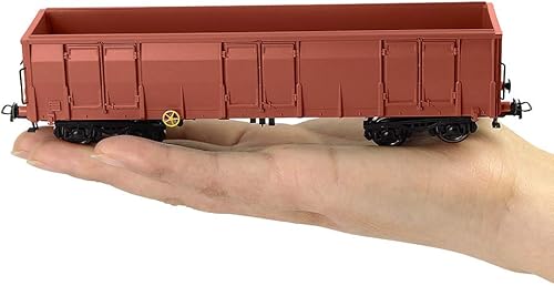 Miniatura 8 de Evemodel Coche de góndola del lado alto de la escala de 2pcs HO 187 vagones ferroviarios Rollong Stock Container Carriage 187 Coche de carga