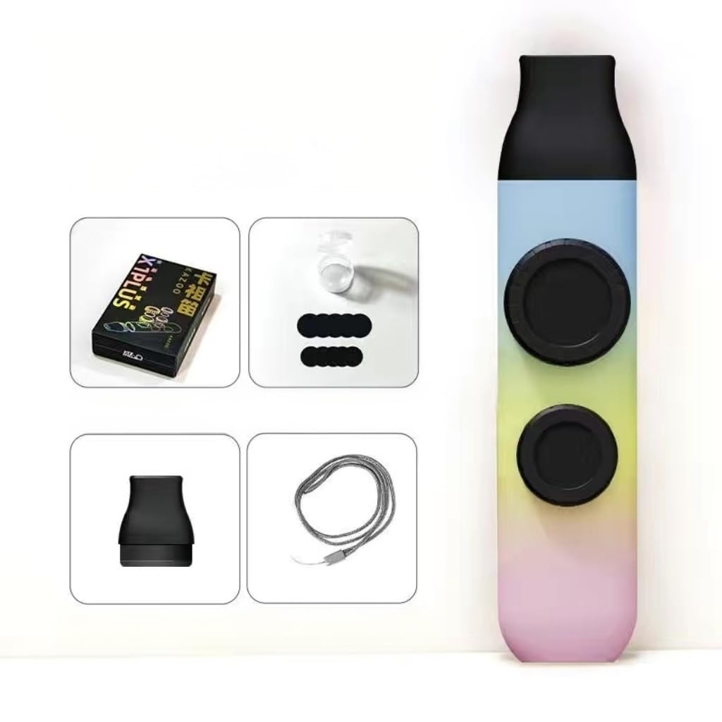 RuiJOTWAT Double-membrane kazoo plays ABS zuka flute guitar accompaniment instrument three-color gradient - Image 4