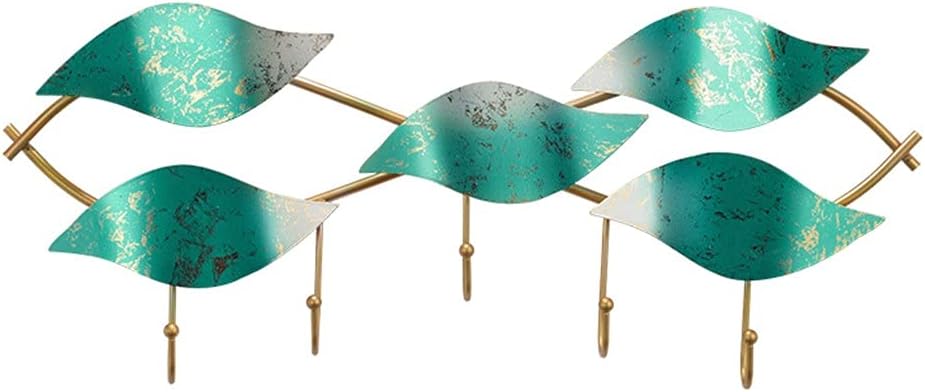 Chinese Wall Hook Bathroom Coat and Hat Storage Rack Entrance Metal Shelf Door Key Hanger