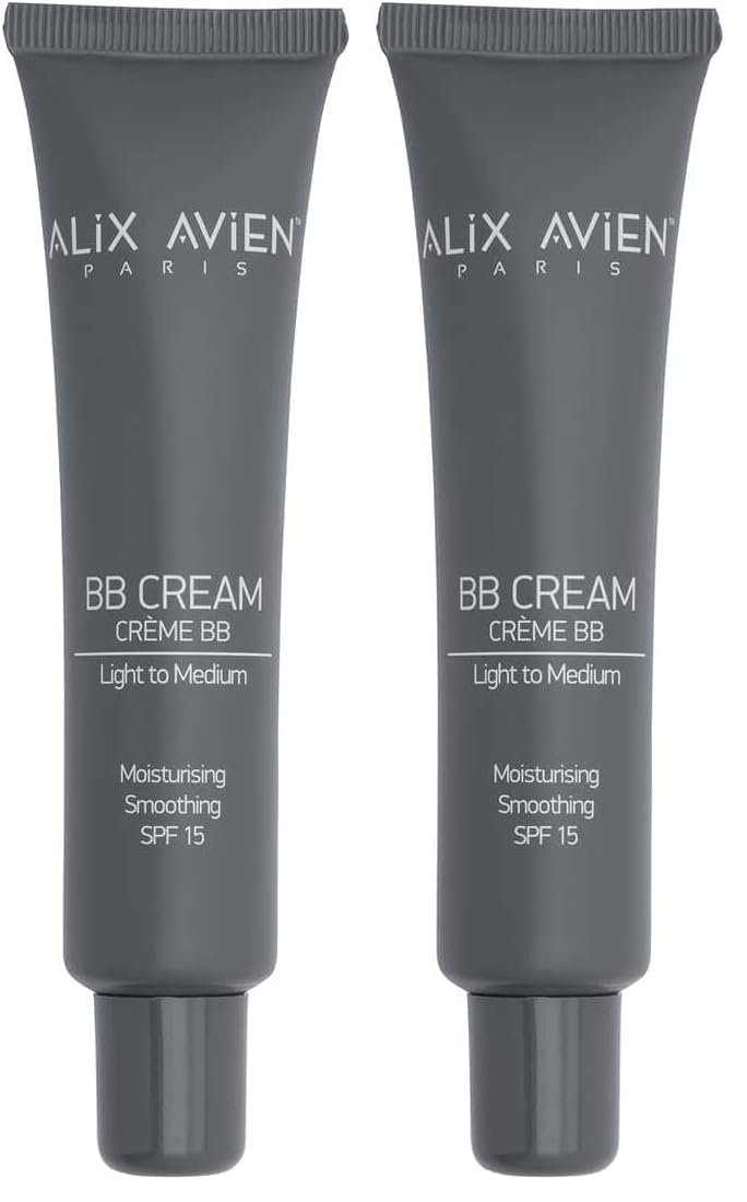 ALIX AVIEN Kapatıcılık,Doğal Parlaklık Sağlayan SPF15 Faktör Nemlendiren BB Krem - BB Cream 20 Light To Medium (2 paketi)