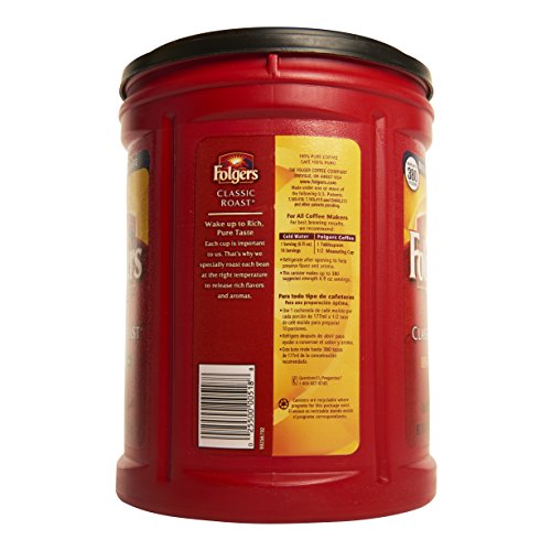 Image of Folgers Classic Medium Roast Coffee, 5-Pack of 48 Ounce Cans