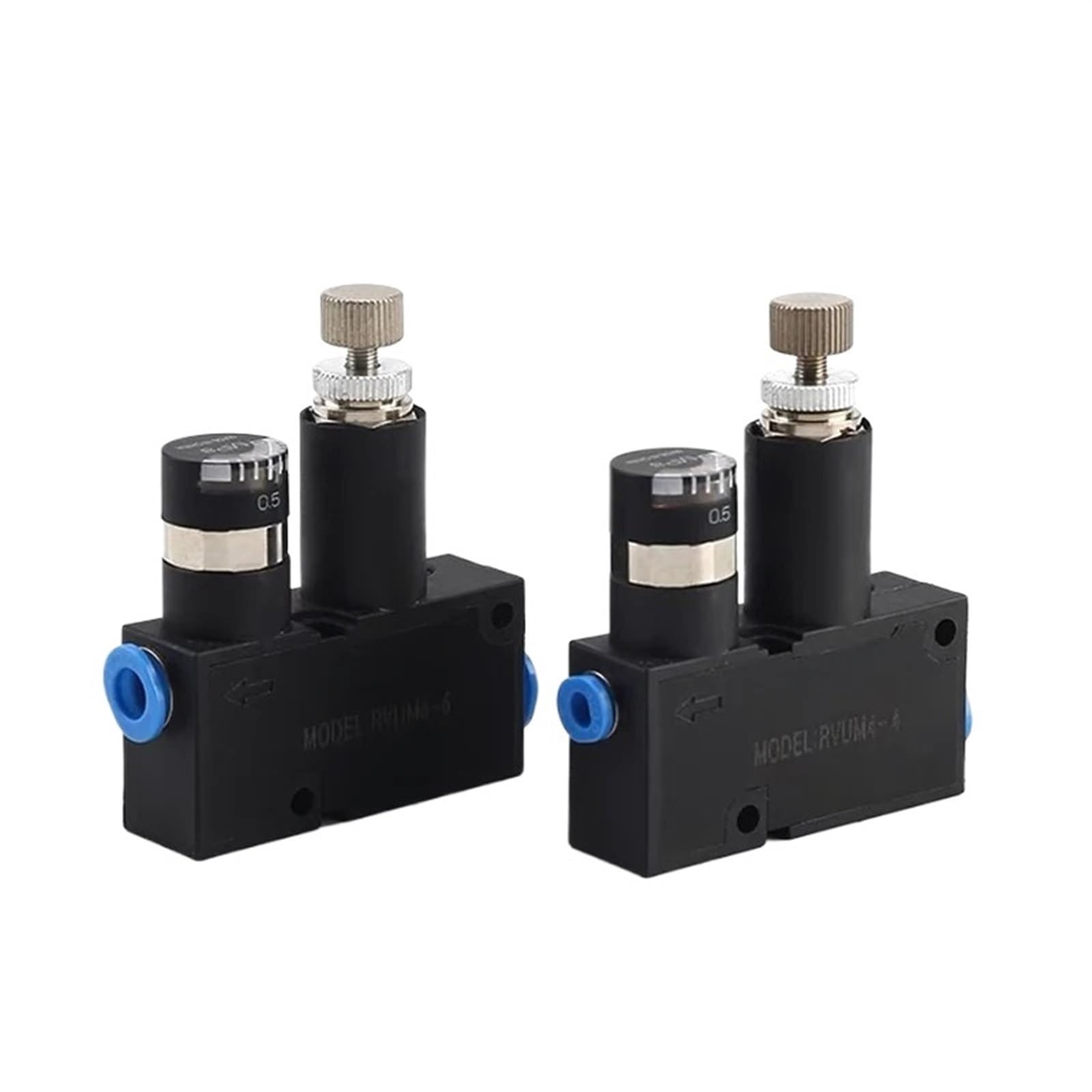 HDPHCRIUN RVUM Series RVUM4-4 RVUM6-6 RVUM8-8 RVUM6-4 RVUM8-6 Miniature Adjustable Pressure Regulating Valve Overflow(RVUM8-8)