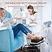 Elitzia Portable Pedicure Cart with Foot Rest - Beauty Salon Nail and Foot Bath Spa Trolley - Professional Stand Station ET27971 (Black)