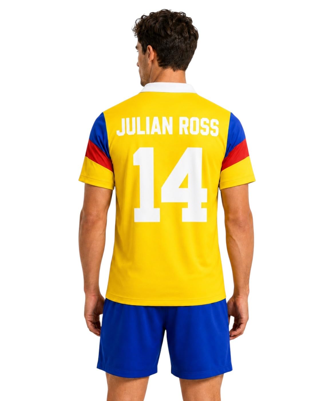 Maglia e Short Calcio Mambo, Julian Ross Captain Oliver. Cartoni Animati Anni 80-90. Tessuto Sportivo Leggero e Traspirante