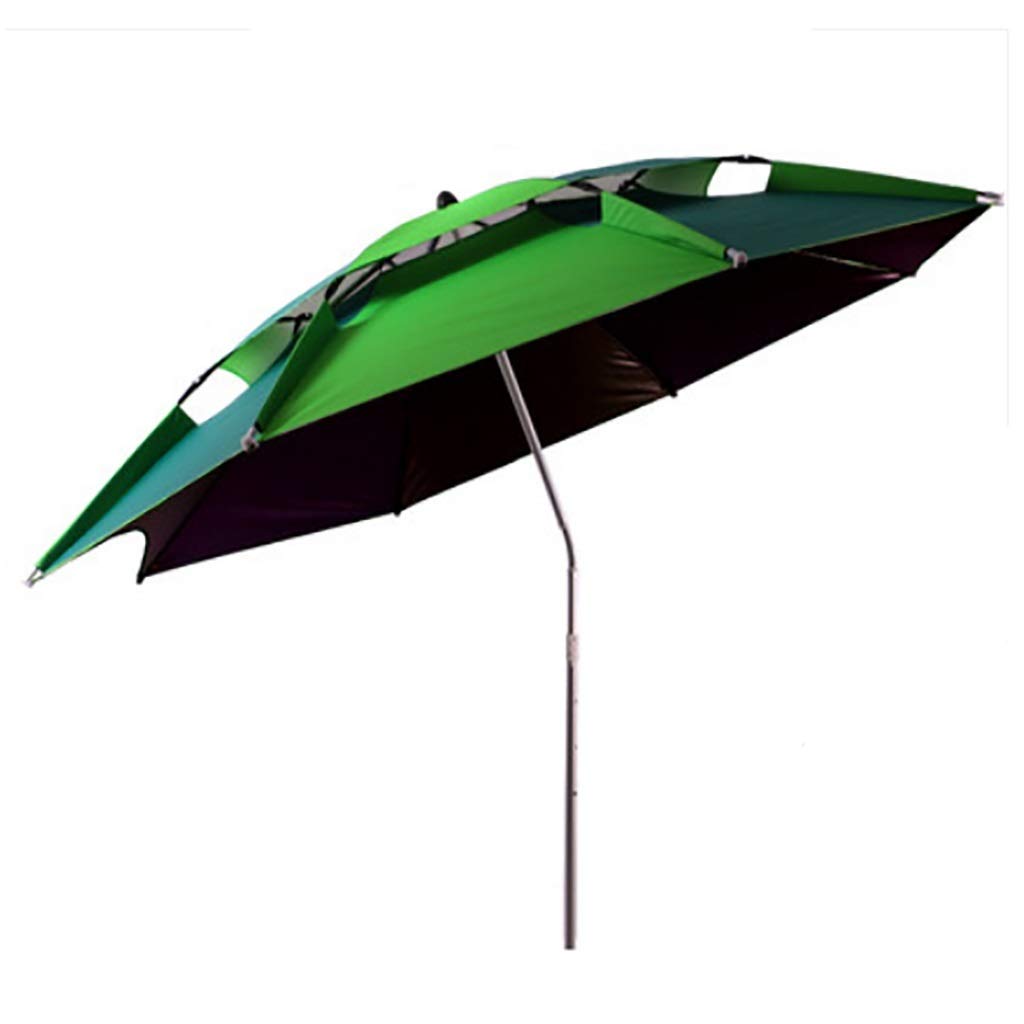 Duży parasol wędkarski 2,2 m / 2,4 m gruby, odporny na deszcz, trzykrotny, odporny na deszcz, przeciwsłoneczny, parasol wędkarski, a, 2.0M