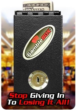 Miniatura 2 de Original USA Gamblebox Gambling Personal Pocket Cash Drop Lock Box Safe Wallet con bolsa de transporte de terciopelo rojo