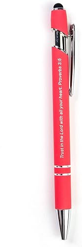 Miniatura 2 de Bolígrafo con versículo bíblico Trust In The Lord With All Your Heart con marcador de páginas, Prov 35, bolígrafos bíblicos inspiradores para