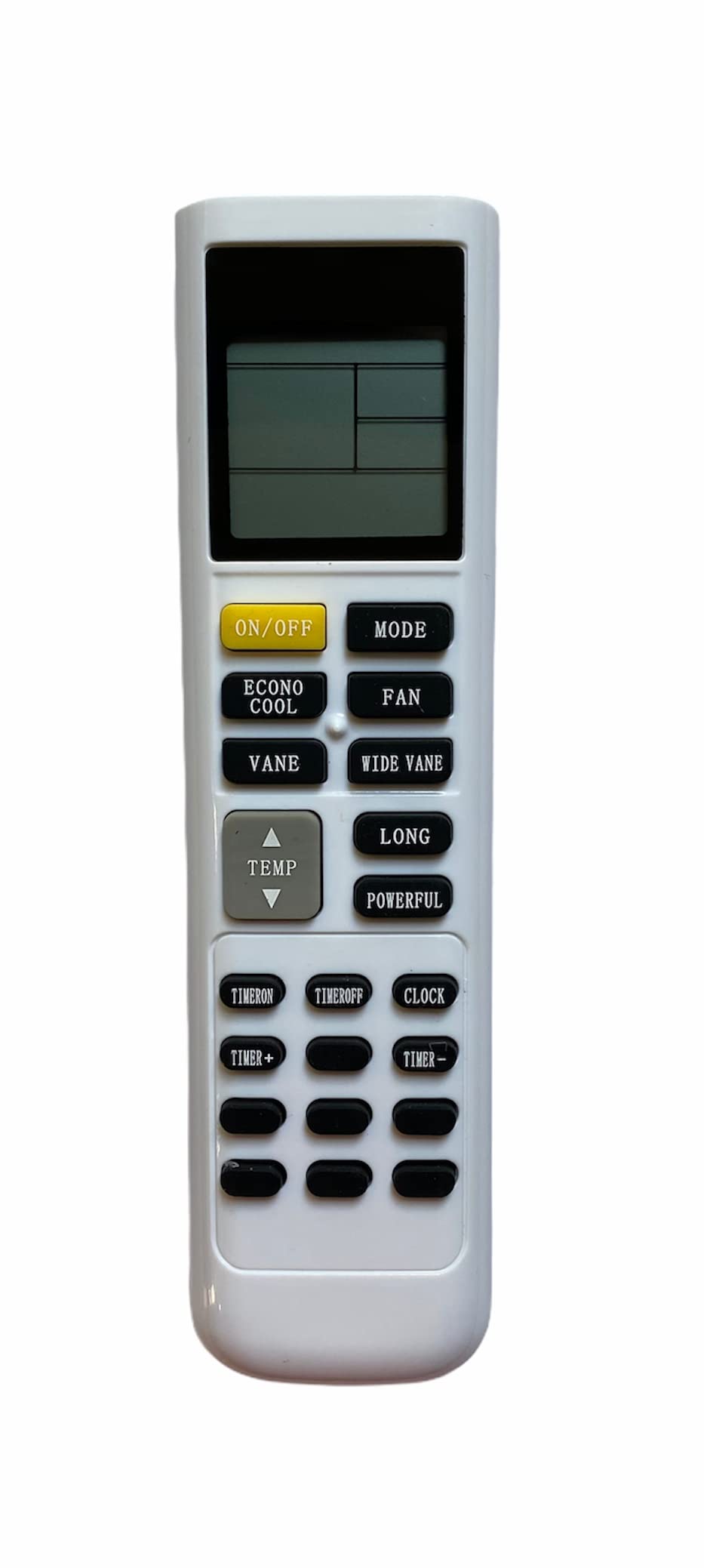 Upix AC Remote No. 219 (No Backlight), Compatible/Replacement for Mitsubishi AC Remote Control (Exactly Same Remote Will Only Work)