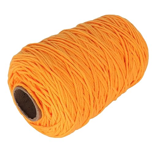 Hilo de alfombra naranja para decorar el hogar mediante tejido de accesorios y cojines 7