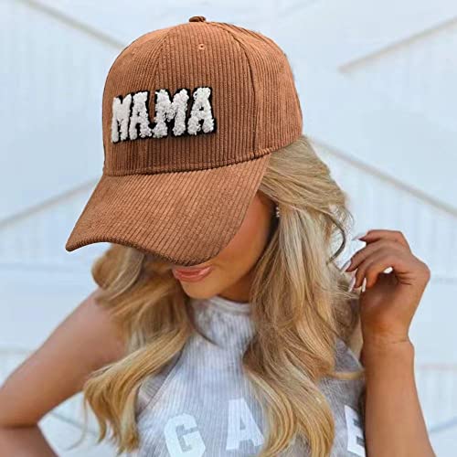 2PCS Parent-Child Hat Mother Child Daughter Son Baby Family Hat Retro Corduroy Baseball Cap Snap Cap Mothers Day4