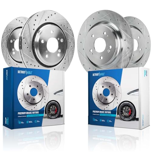 Detroit Axle - Brake Rotors for 2018-2022 Honda Odyssey Drilled