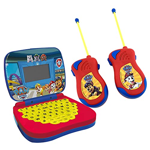 KIT LAPTOP DO PAW PATROL - BILINGUE + WALKIE - TALKIE PAW PATROL