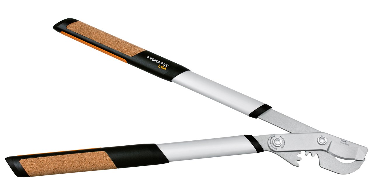 Fiskars Quantum Bypass-Getriebeastschere für frisches Holz, Gehärteter Präzisionsstahl, Länge 64 cm, Schwarz/Orange, L104, 1001438 | Gehärteter Präzisionsstahl, Länge: 64 cm, Schwarz/Orange, L104, 1001438