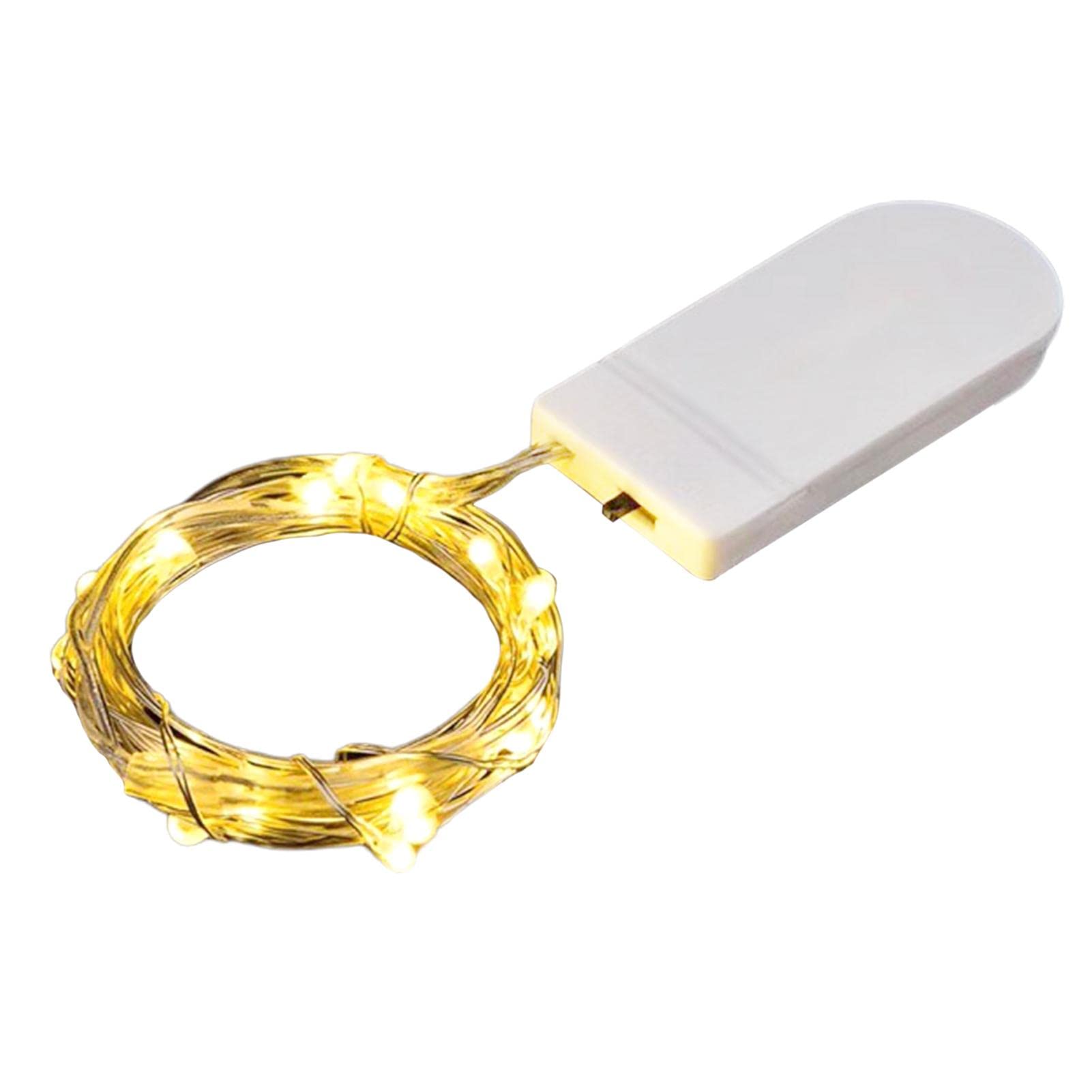 Guirnaldas De Luces, 1 Metro De Luces De Hadas Con Pilas, Decoración Festiva De Luces LED De Alambre De Cobre, Luces LED De Hadas Estrelladas Navideñas, Luces De Hadas Interiores Para Año Nuevo, Cumpl