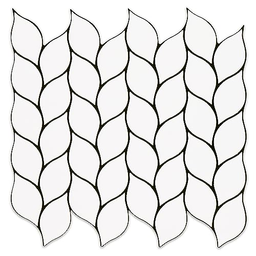 Tilingview Leaf Peel and Stick Backsplash