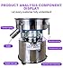 Mini 8-inch Automatic Powder Sifter, Food Grade Stainless Steel Electric Sieve Shaker Sifter Shaker Vibrating Sieve Machine, 110V/60HZ (Machine + 80 Mesh Screen)