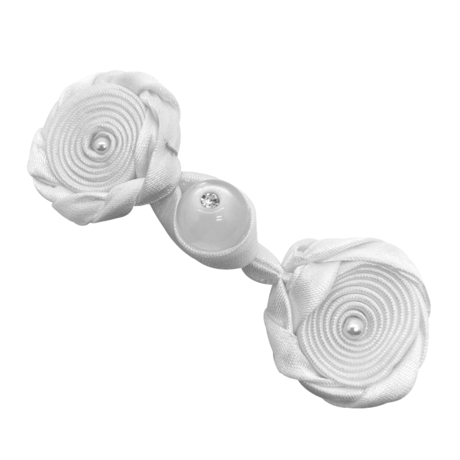 1pair Rose Nose Chinese Cheongsam Knot Button Closure Ribbon Fastener Shirt Suit Sewing Craft Accessories