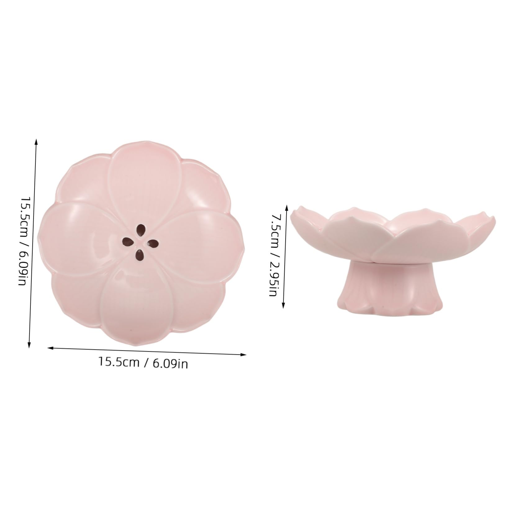 BRIGHTFUFU Lotus Fruit Display High Foot Cake Plate for Serving Desserts Fruits and Snacks for Parties Gatherings and Home Use Elegant Design