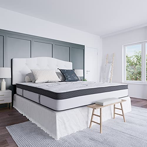 Image of EMMA + OLIVER Astor 12 Inch CertiPUR-US Certified Hybrid Pocket Spring Mattress, King Mattress in a Box