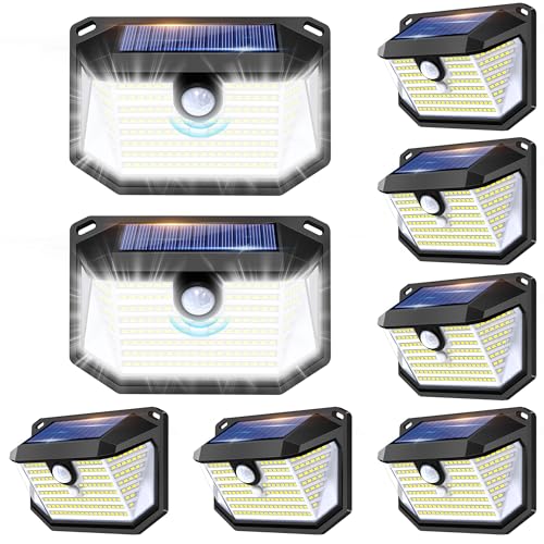 Lampe solaire extérieur 178 LED étanche IP65 avec détecteur de mouvement