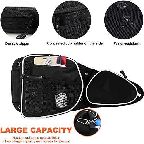 Bolsas Laterales para Puerta UTV para Polaris RZR, Juego de 2 Bolsas de Almacenamiento Laterales para Puerta Frontal compatibles con Polaris RZR XP Turbo Turbo S 1000 S900 2014-2020 (Blanco) miniatura 2