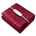 XXXL Electric Heating Pad, Ultra-Wide 24" x 24" King Size Heating Wrap, Foot Warmer, Moist and Dry Option with 2 Hours Auto Shut Off for Pain Relief, 3 Settings, Relax at Home Light Brown