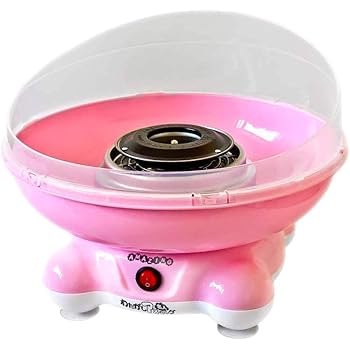 Amazon コットン キャンディ メーカー わたがしアメイジング ピンク かわいい専用キャリーバックと名人スティック付き アメ玉 一つで大きな わたがし ができる 綿菓子 あめ玉 クッキングトイ おもちゃ