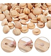 150pcs plugues de madeira, tampões de botão tampa de parafuso, plugues de furo de parafuso de madeira, plugues de parafuso de botão de 3/20.3 cm, 5/40.6 cm Wo...