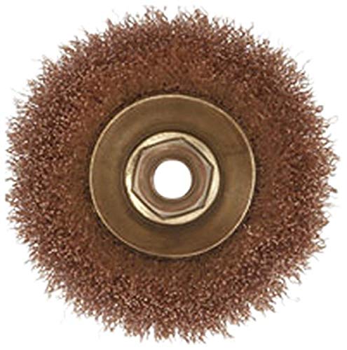 Image of Ampco Safety Tools CB-45-CT Brush with Cup Crimped Wire, Non-Sparking, Non-Magnetic, Corrosion Resistant, 4 inch Diameter