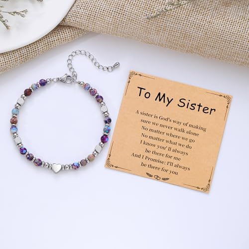 Image of Best Friend Bracelet Gifts for Women Sister Bestie, Christmas Gift for Teens Mom Daughter Granddaughter Birthday Gift for Her Stocking Stuffers