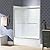Woodbridge Double Sliding Shower Door 56-60" Width x 72" Height with 1/4"(6mm) Clear Tempered Glass in Brushed Nickel Finish