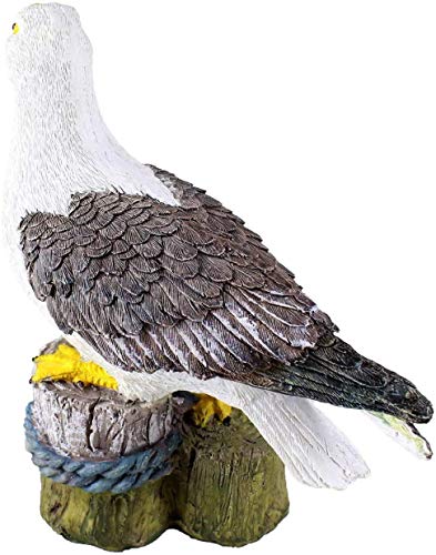 Wsimei Resin Pier Statue Seagull, Garden Crafts Ornaments, Outdoor Sculpture Ornament #TOP2