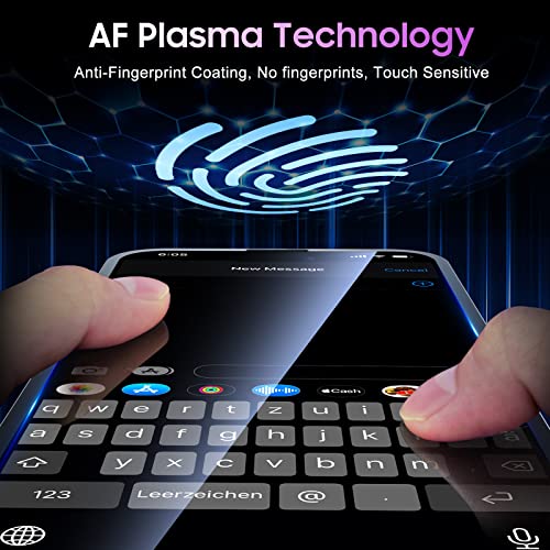 Uniqueme For Iphone 14 Pro Max Screen Protector, [Double Durability][Compatible With Magsafe] 9H Tempered Glass And Camera Lens Protector Full Coverage Dustproof 6.7 Inch - Black #TOP4