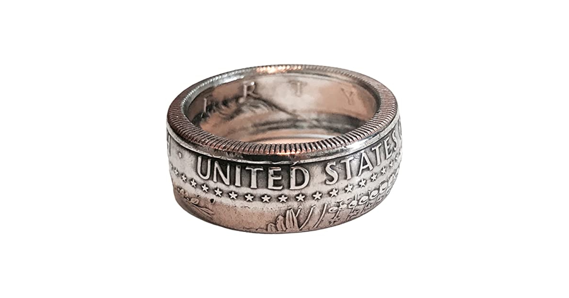 HALF DOLLAR コインリング　0.5ドル硬貨をあしらった指輪 HALF DOLLAR コインリング 0.5ドル硬貨をあしらった指輪