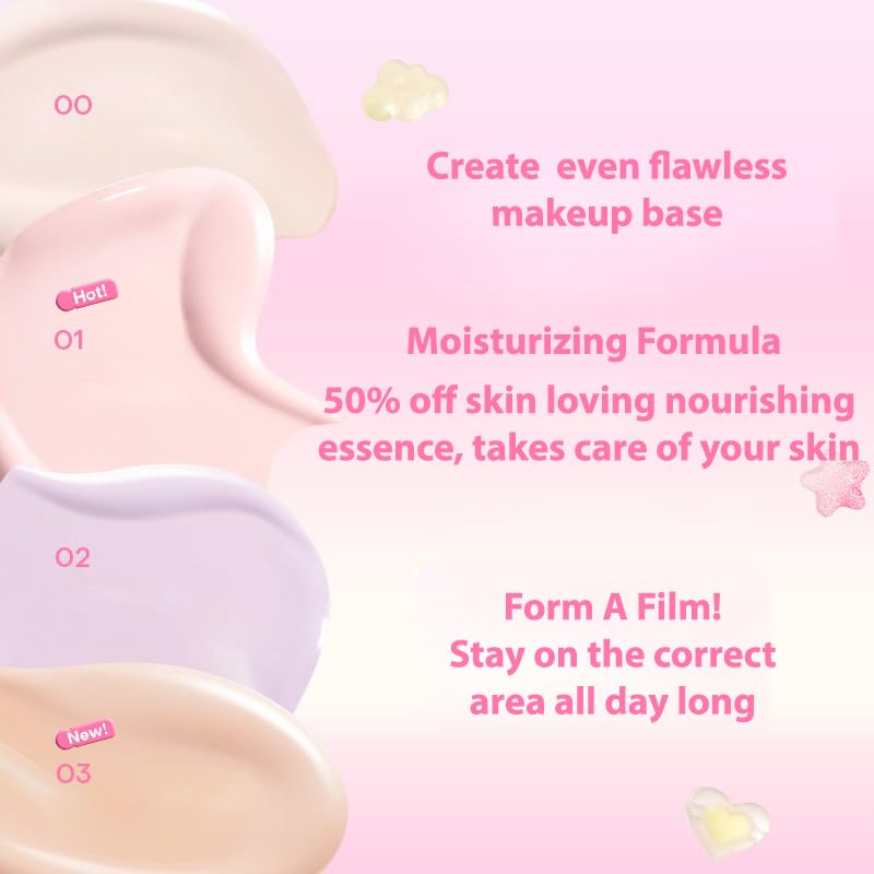 1PC Fidoo Liquid Concealer Color Corrector Liquid Facial Concealer, Stay Long Lasting Moisturizing Liquid Makeup Facial Highlighter, Create Flawless Makeup Concealer (01#, 6.5g)
