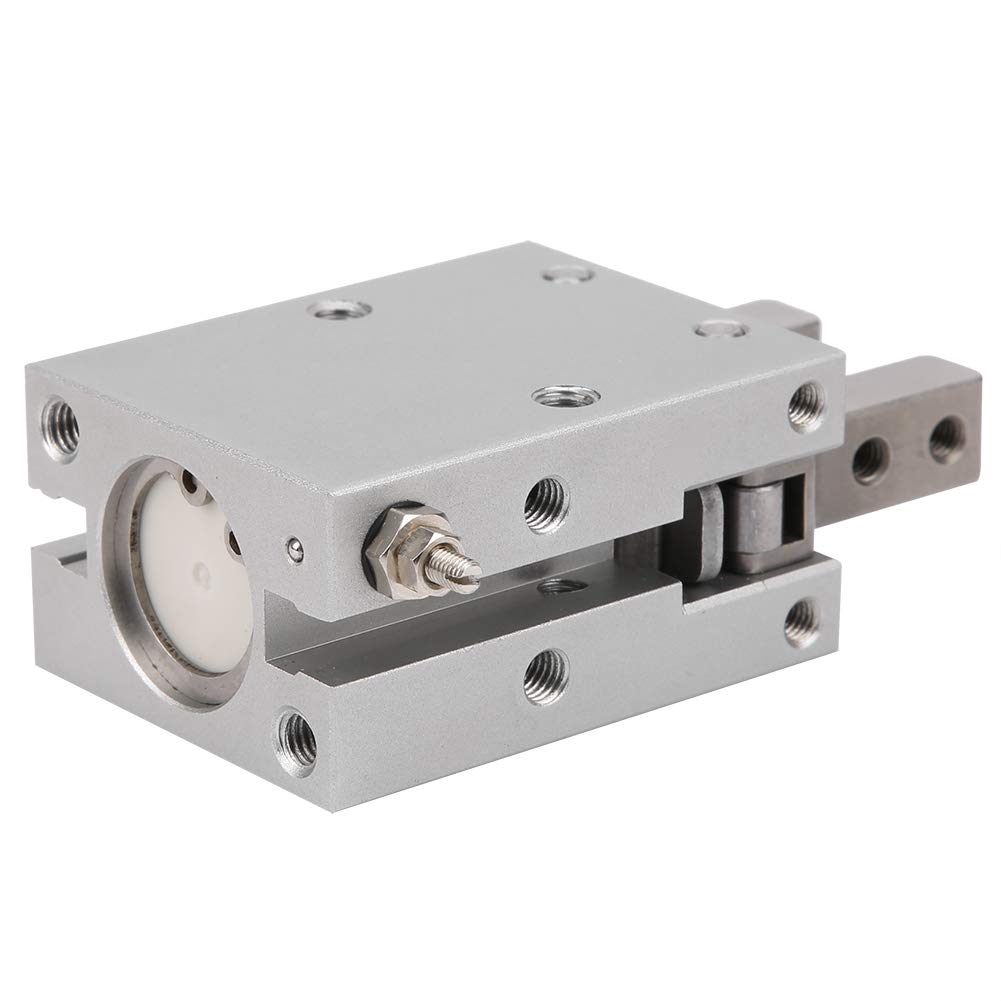 Cilindro neumático MHC2 de doble efecto con cuerpo de aleación de aluminio ligero, diseño compacto y alta fiabilidad para automatización industrial, modelo MHC2-20D