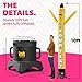 LookOurWay Wacky Waving Inflatable Tube Guy - Custom Air Dancers Advertising Air Inflatables for Business Promotion with Sky Dancer Blower Included - Add Custom Design and Logo (10ft Tall)