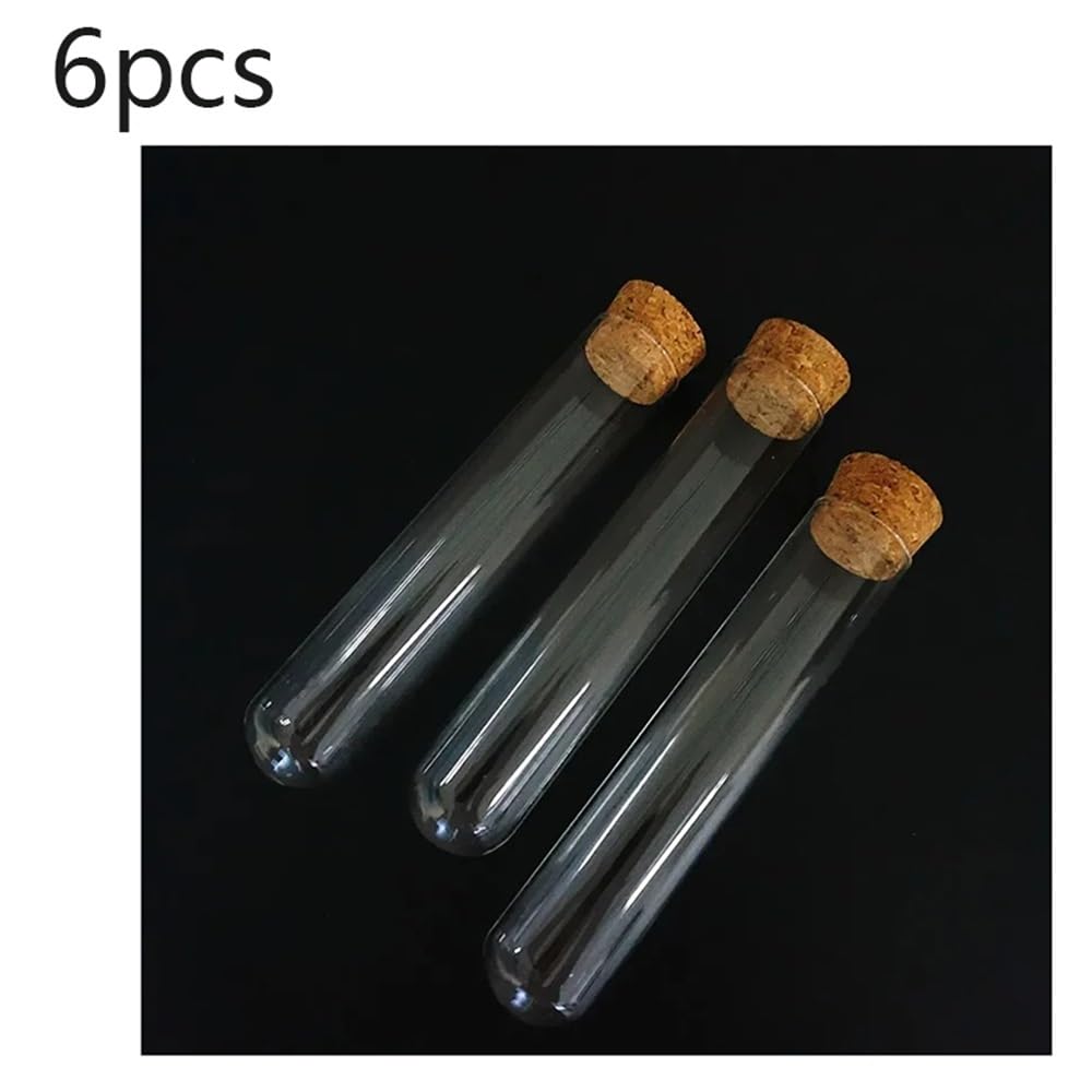 Laborausstattung und -bedarf 6 teile/los 30x150mm Rundboden Glasrohr Verdickt Transpatent Laborglas Mit Korken