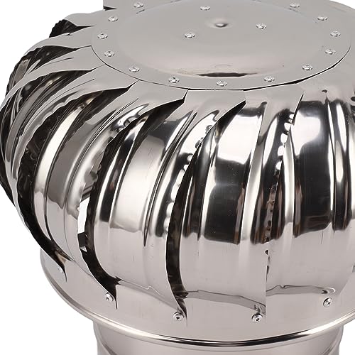 YDuupxe Rotierender Schornstein-Ventilator, Rotierende Schornstein-Ventilatorkappe, Rotierende Schornstein-Abdeckkappe, Rotierende Turbinen-Ventilator-Schornstein-Abdeckkappe aus