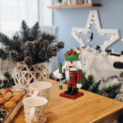 Casse-Noisette Bois Soldat de Noël Figurine de Table Festive