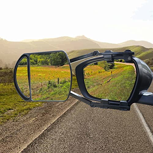 Lifronkit Universal Clip-on Towing Mirrors Extension Towing Mirror 360 Degree Rotation Adjustable Dual View Tow Mirror for Vehicle Car Truck Trailer, 2 Pieces - Thumbnail 7