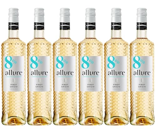 Allure - Pinot Grigio 8percent White Wine Low Alcohol (6 x 0 75L)