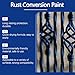 Weatherproof Rust Converter Paint for Metal - 2025 New Water-Based Rust Conversion Primer, Quick Drying Multisurface Protection for Cars, Fences & Industrial Equipment (Black)