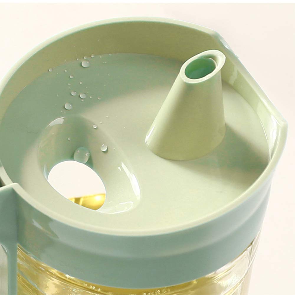 TENTA KITCHEN - Vinagrera/aceitera de Acero Inoxidable/dispensador de condimentos líquidos, Acero Inoxidable, Plateado (Beige-650ml)