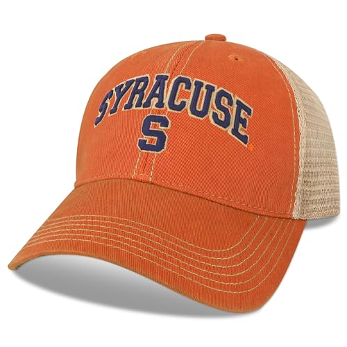 Legacy NCAA Officially Licensed Baseball Hat Syracuse Orange Lightweight Cap for Men & Women Old Favorite Trucker Adjustable (OFA) Orange Trucker One Size Fits Most Snapback Closure